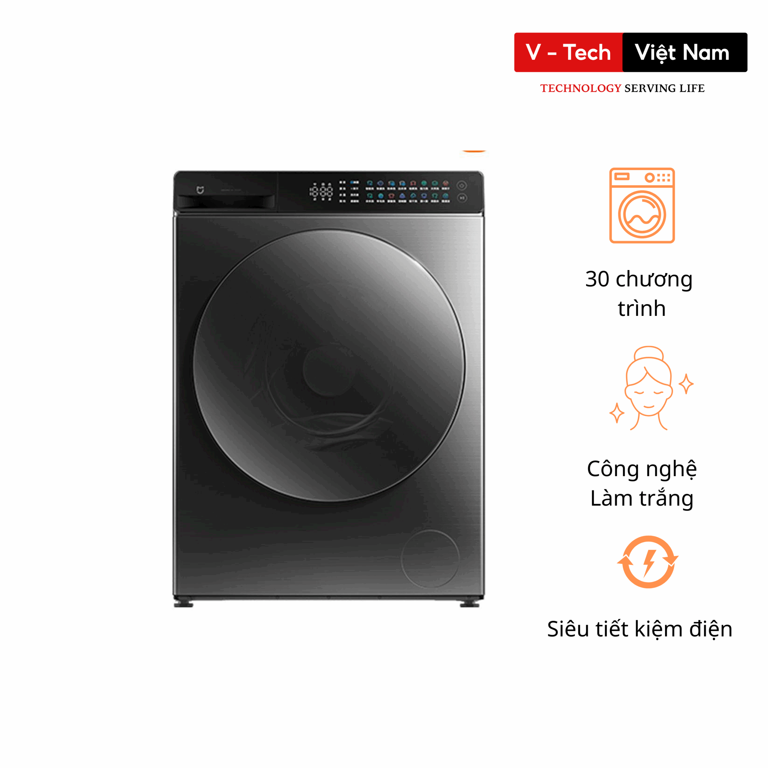 Máy giặt sấy Xiaomi Mijia MJ105 New 2025, giặt 10kg, sấy 7kg Tự Động Phân Chia Nước Giặt