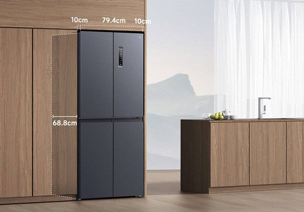 Tủ lạnh Xiaomi Mijia 430L 4 cánh - Có ngăn đông mềm, kháng khuẩn 14 kích thước phù hợp với nhiều không gian