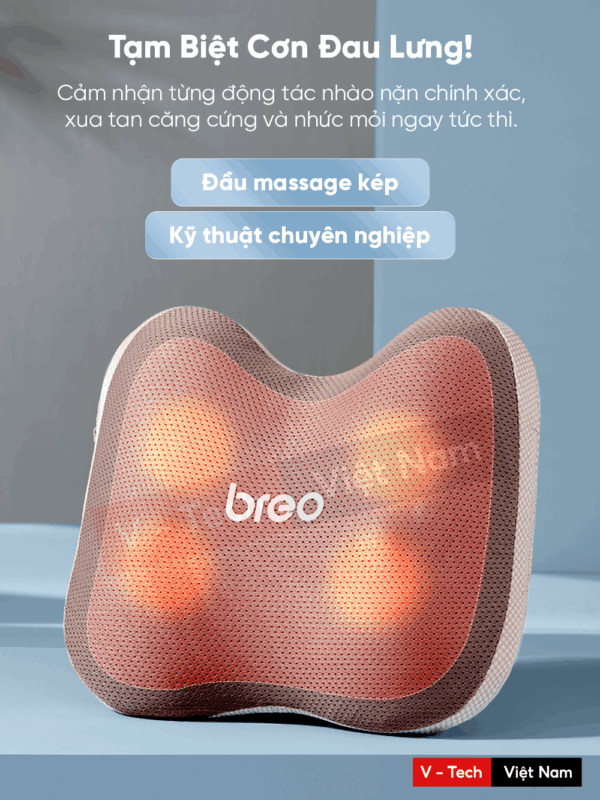 Gối Massage Lưng & Thắt Lưng Breo Back 2