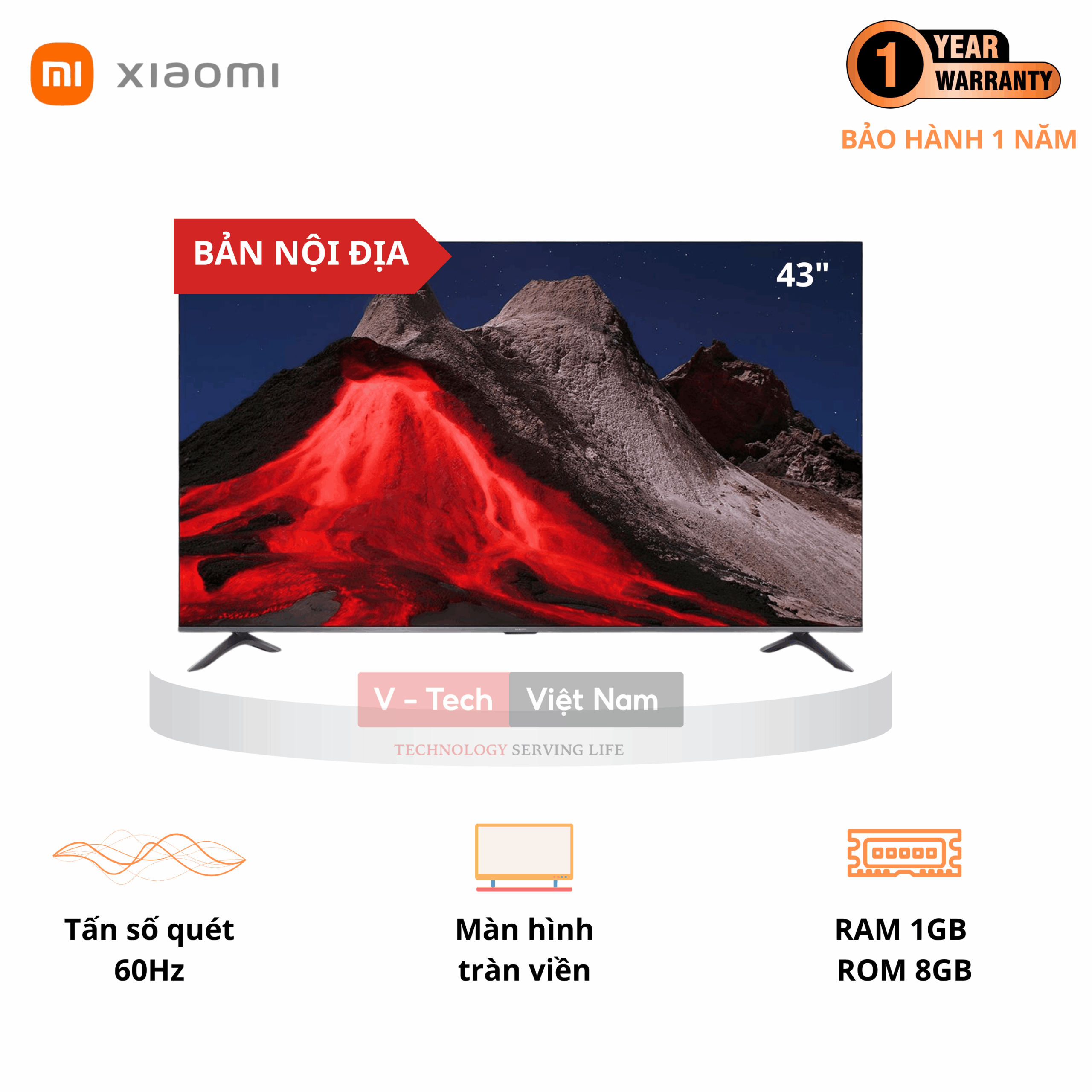 Tivi Xiaomi Redmi A43 43 inch 2025 - Bản nội địa