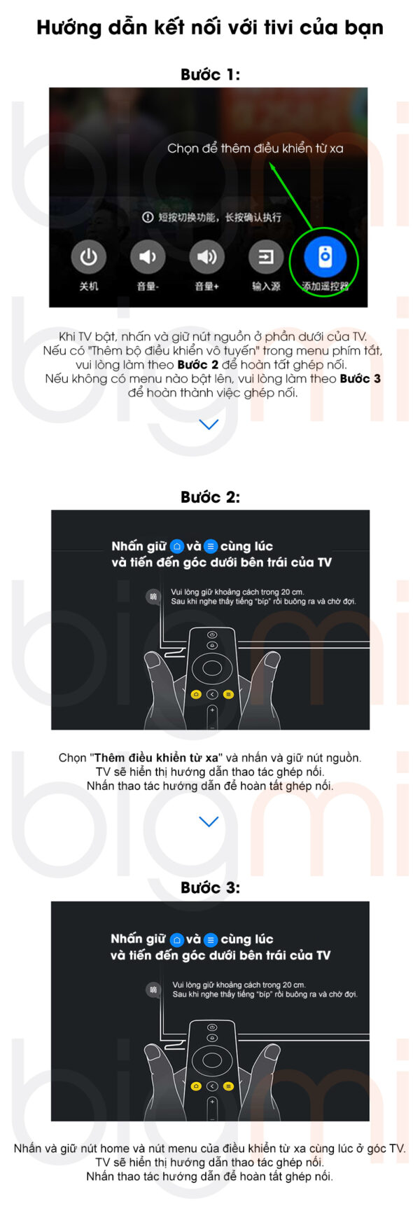 Điều khiển tivi hồng ngoại IR – Bản nội địa