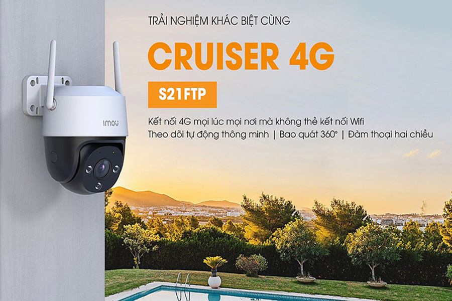 IPC - S21FTP dùng sim 4G nhìn đêm có màu