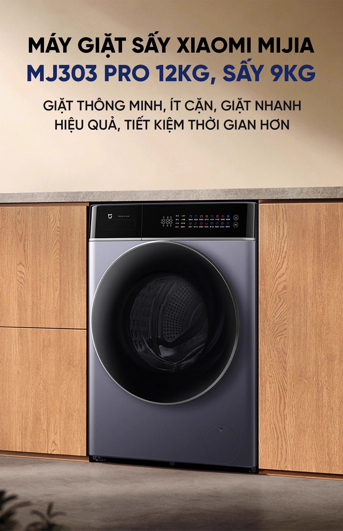 Máy giặt sấy Xiaomi Mijia MJ303 Pro Giặt 12kg , Sấy 9kg