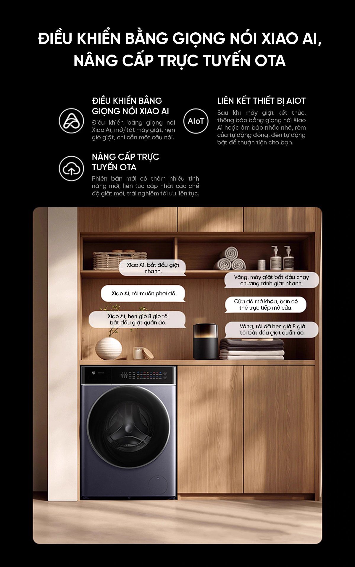 Máy giặt sấy Xiaomi Mijia MJ303 Pro Giặt 12kg , Sấy 9kg