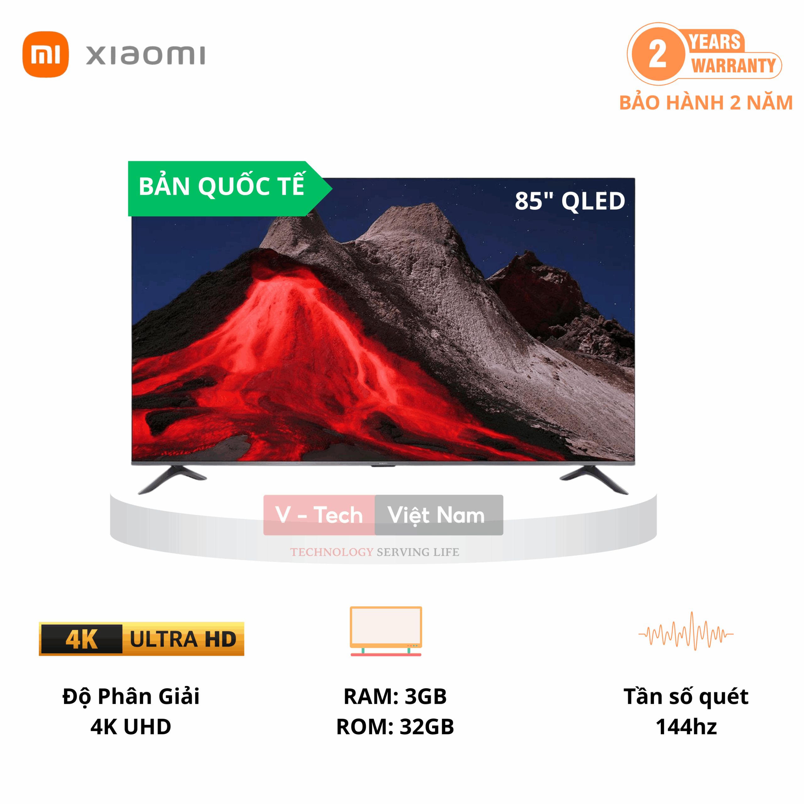 Tivi Xiaomi Smart Display Max 85 inch 2025 4K QLED - Bản Quốc Tế