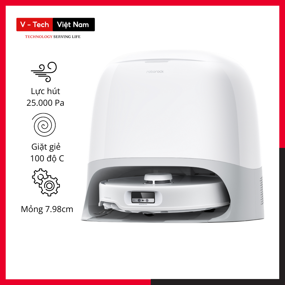 Robot Hút Bụi Lau Nhà Roborock Qrevo Curv 2 Pro