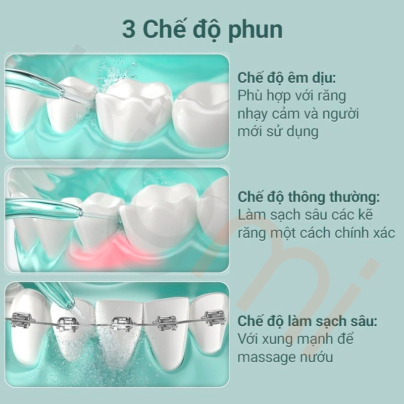 Tăm nước Enchen Mint 3 trang bị 3 chế độ phun
