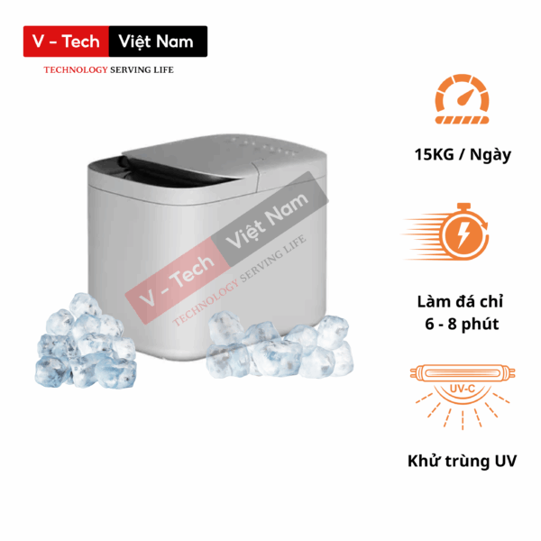 Máy làm đá viên Xiaomi VINO 15kg