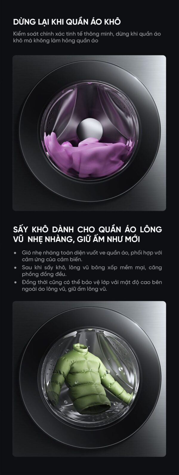 Máy giặt sấy Xiaomi Mijia MJ105 New 2025, giặt 10kg, sấy 7kg Tự Động Phân Chia Nước Giặt