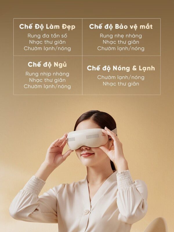 Máy Massage Mắt Breo See K Pro – Làm Lạnh Làm Nóng Giảm Thâm Mắt – Xoa Bóp Thư Giãn Mắt