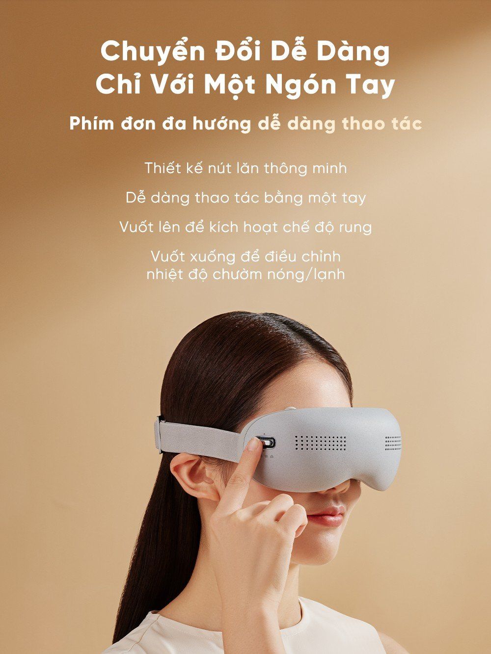 Máy Massage Mắt BREO SEE K PRO - Làm Lạnh Làm Nóng Giảm Thâm Mắt - Xoa Bóp Thư Giãn Mắt