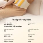 Đai Massage Chườm Nóng Bụng Và Thắt Lưng Breo Y2