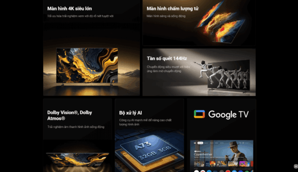 Smart Tivi Xiaomi Max 100 inch 2025 – Bản Quốc Tế