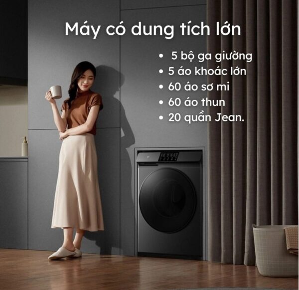 Máy giặt sấy Xiaomi Mijia MJ202 – Giặt 12KG – Sấy 9KG