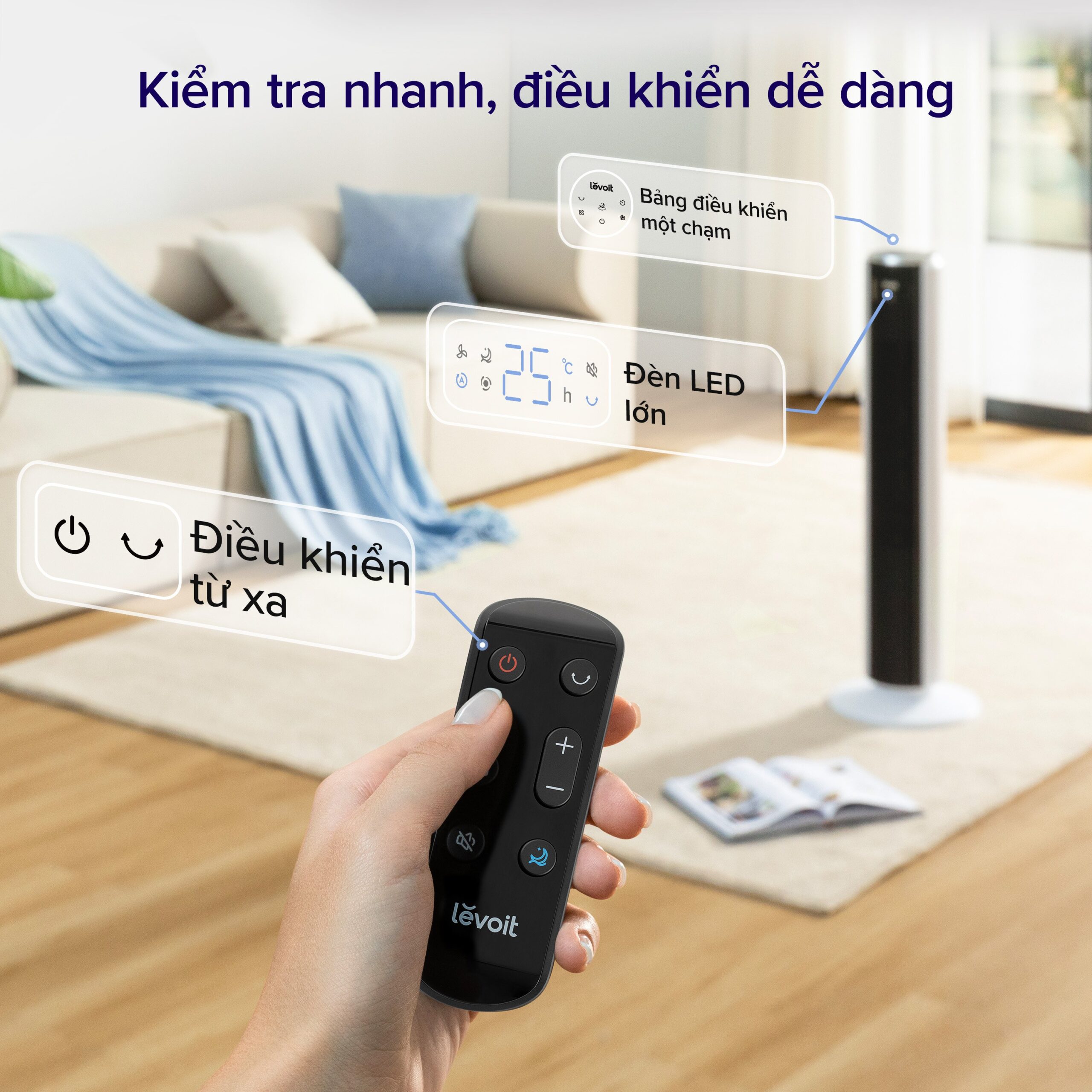 Điều khiển từ xa dễ dàng