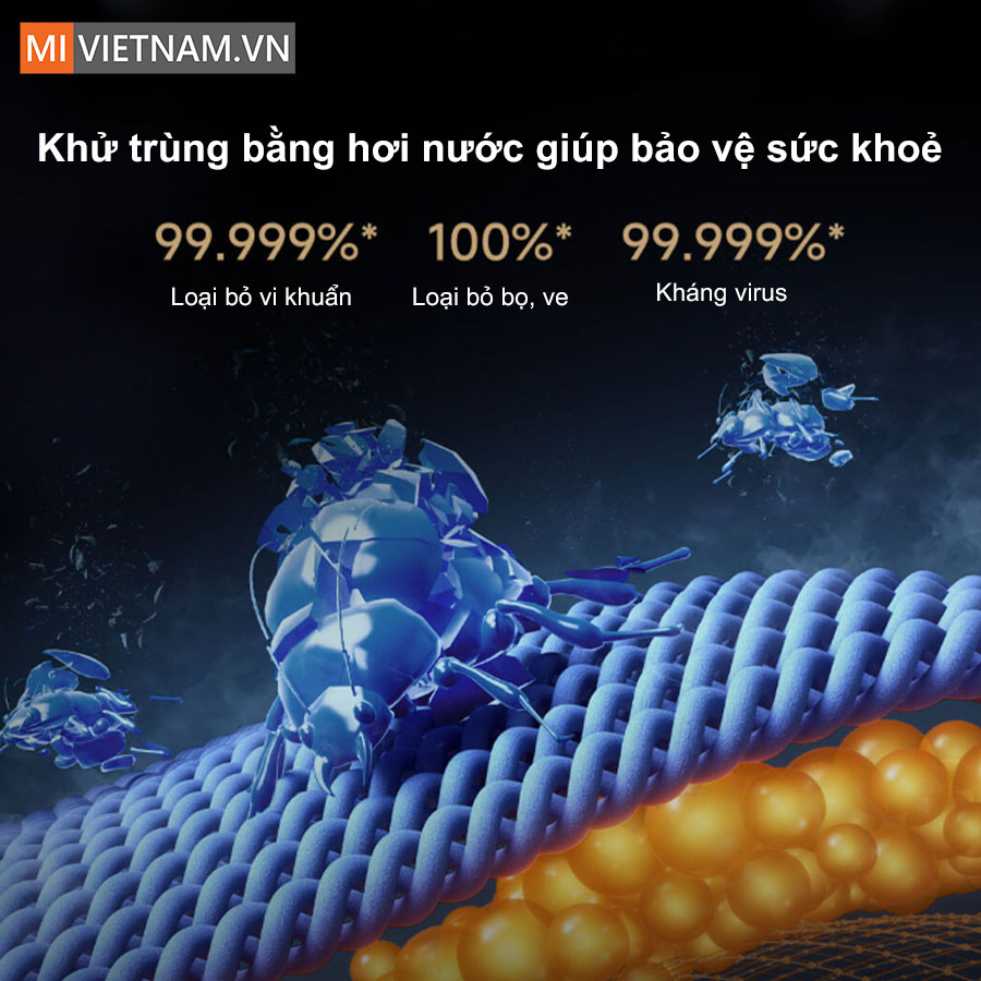 Máy giặt sấy Xiaomi Mijia MJ108 - Giặt 10kg sấy 7kg, Model 2025 8 Máy giặt sấy Xiaomi Mijia MJ108 tích hợp công nghệ khử trùng bằng hơi nước nhiệt độ cao