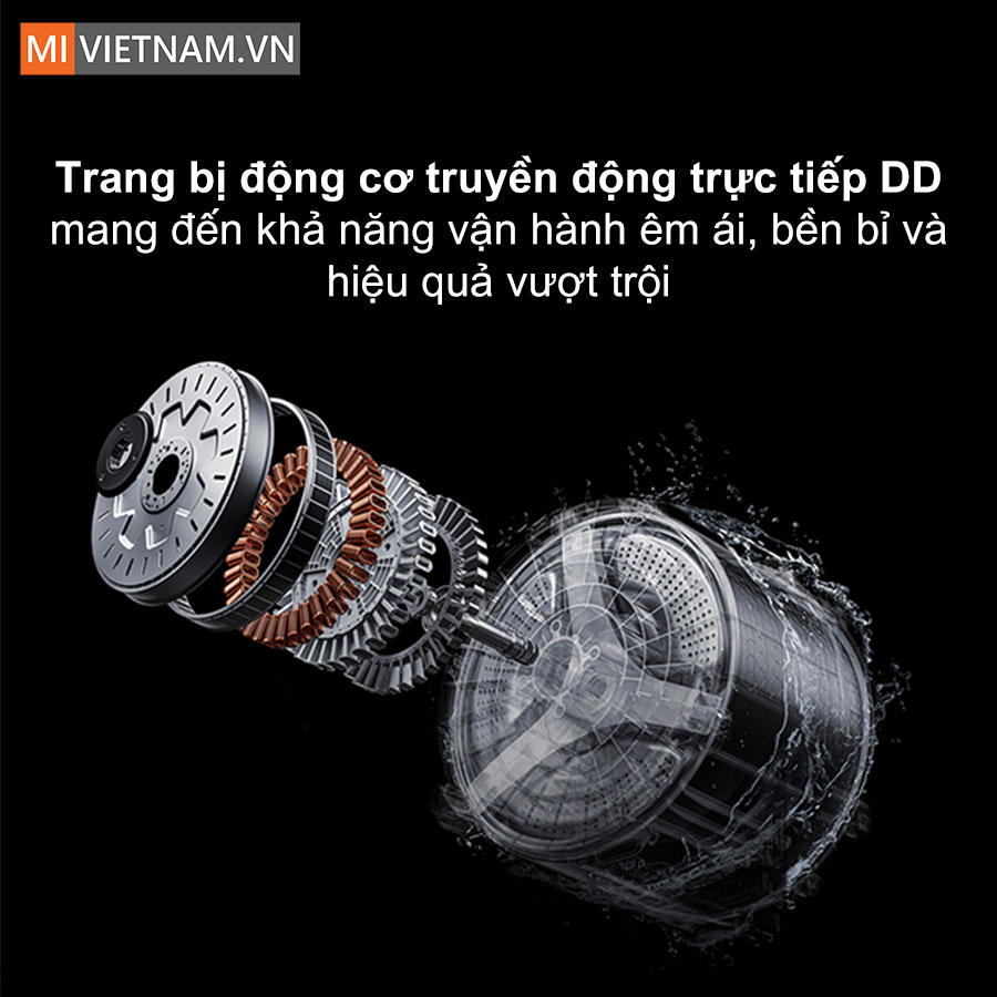 Máy giặt sấy Xiaomi Mijia MJ108 - Giặt 10kg sấy 7kg, Model 2025 11 Động cơ truyền động trực tiếp DD êm ái và bền bỉ