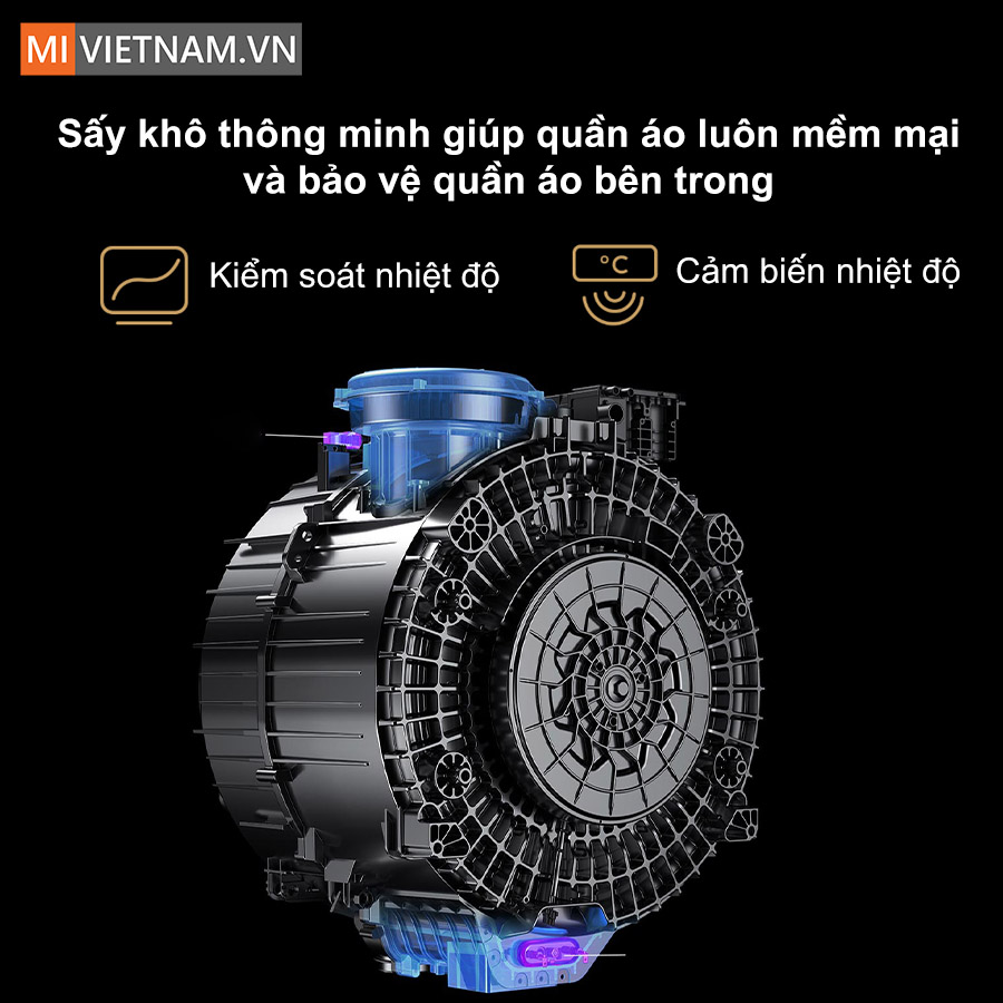 Máy giặt sấy Xiaomi Mijia MJ108 - Giặt 10kg sấy 7kg, Model 2025 6 Máy giặt sấy Xiaomi Mijia MJ108