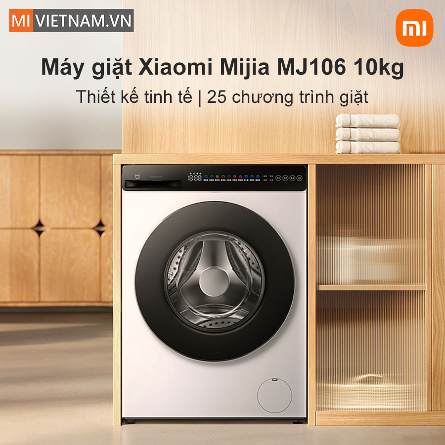 Máy giặt Xiaomi Mijia MJ106 - Giặt 10kg, 25 chế độ giặt 2 máy giặt Xiaomi Mijia MJ106