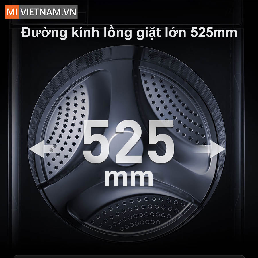 Máy giặt Xiaomi Mijia MJ106 - Giặt 10kg, 25 chế độ giặt 5 Đường kính lồng giặt lớn hơn giúp giặt sạch hiệu quả