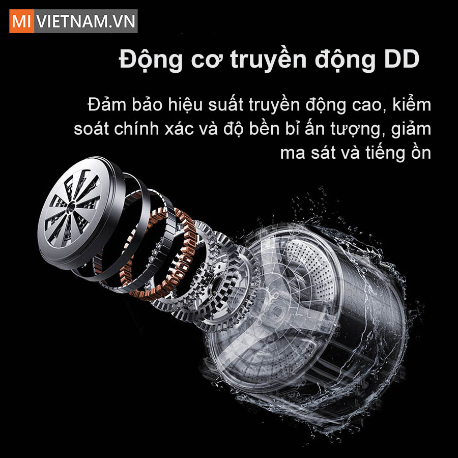 Máy giặt Xiaomi Mijia MJ106 - Giặt 10kg, 25 chế độ giặt 11 Động cơ truyền động DD hiệu suất cao, độ ồn thấp