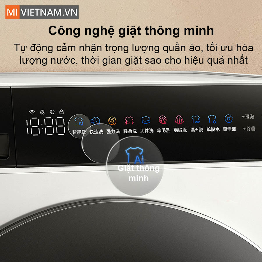 Máy giặt Xiaomi Mijia MJ106 - Giặt 10kg, 25 chế độ giặt 14 Công nghệ thông minh của máy giặt Xiaomi Mijia MJ106