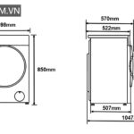 Máy giặt Xiaomi Mijia MJ106 – Giặt 10kg, 25 chế độ giặt