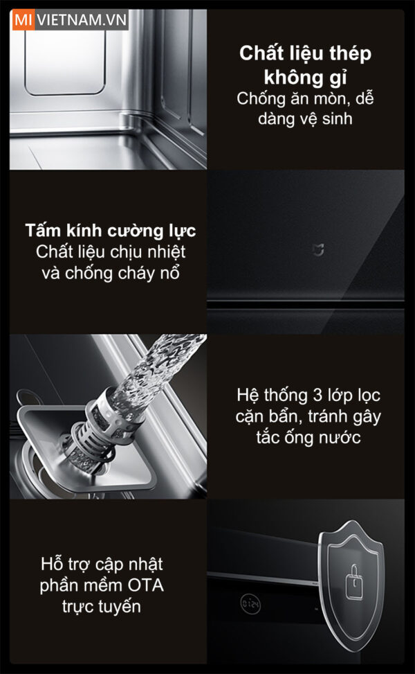 Máy rửa bát, rửa chén Xiaomi 13 bộ Mijia S2 – Hàng chính hãng