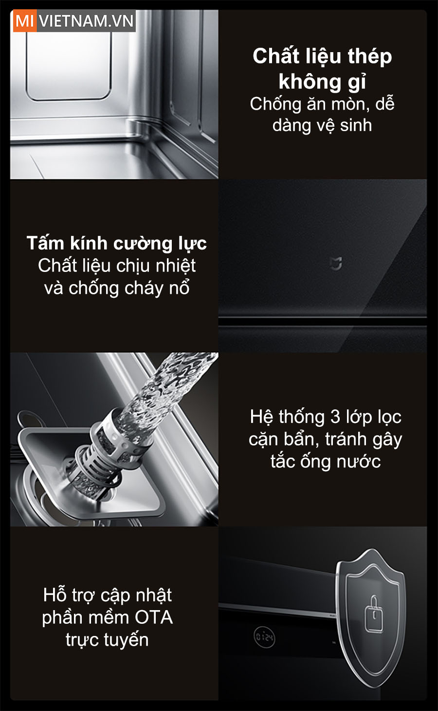 Máy rửa bát, rửa chén Xiaomi 13 bộ Mijia S2 - Hàng chính hãng 16 Máy rửa bát Xiaomi 13 bộ Mijia S2