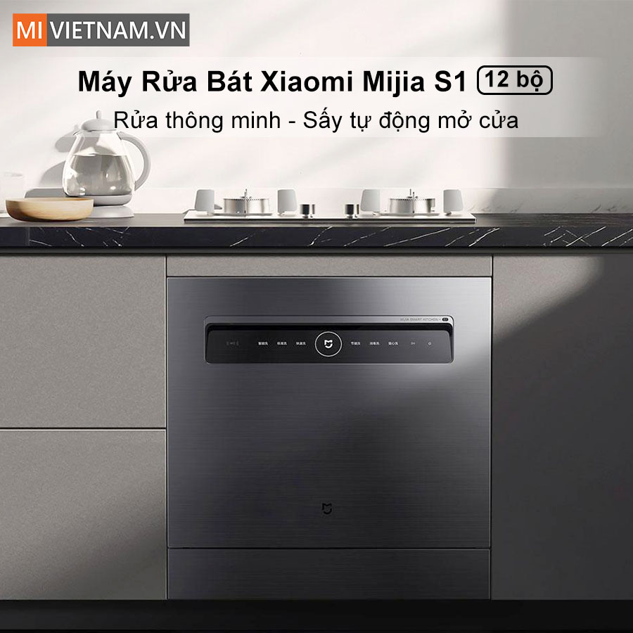 Máy rửa bát, rửa chén Xiaomi 12 bộ Mijia S1 - Hàng chính hãng 2 máy rửa bát Xiaomi 12 bộ Mijia S1