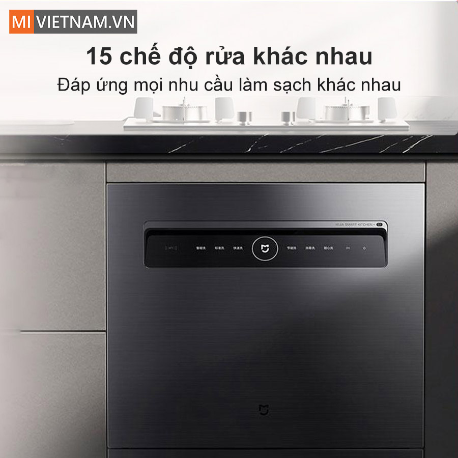 Máy rửa bát, rửa chén Xiaomi 12 bộ Mijia S1 - Hàng chính hãng 14 Tính năng đa dạng, chương trình rửa linh hoạt
