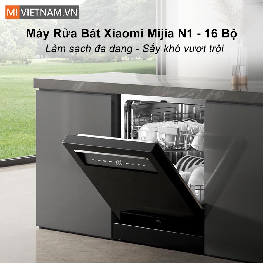 Máy rửa bát, rửa chén Xiaomi 16 bộ Mijia N1 - Hàng chính hãng 2 máy rửa bát Xiaomi 16 bộ Mijia N1