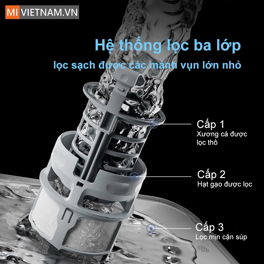Máy rửa bát, rửa chén Xiaomi 16 bộ Mijia N1 - Hàng chính hãng 9 hệ thống lọc ba lớp hiệu quả
