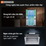 Tủ lạnh Xiaomi 4 cánh 606L