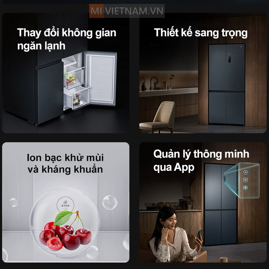 Tủ lạnh Xiaomi Mijia 606L 4 cánh - Cấp đông nhanh, tiết kiệm điện 5 Ưu điểm của tủ lạnh Xiaomi Mijia 606L 4 cánh