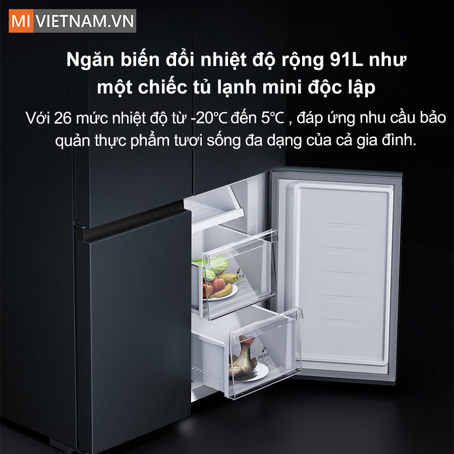 Tủ lạnh Xiaomi Mijia 606L 4 cánh - Cấp đông nhanh, tiết kiệm điện 8 Tủ lạnh Xiaomi Mijia 606L 4 cánh