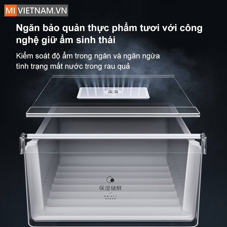 Tủ lạnh Xiaomi Mijia 606L 4 cánh - Cấp đông nhanh, tiết kiệm điện 10 Tủ lạnh này cũng bao gồm các ngăn kéo bảo quản với công nghệ giữ ẩm sinh thái