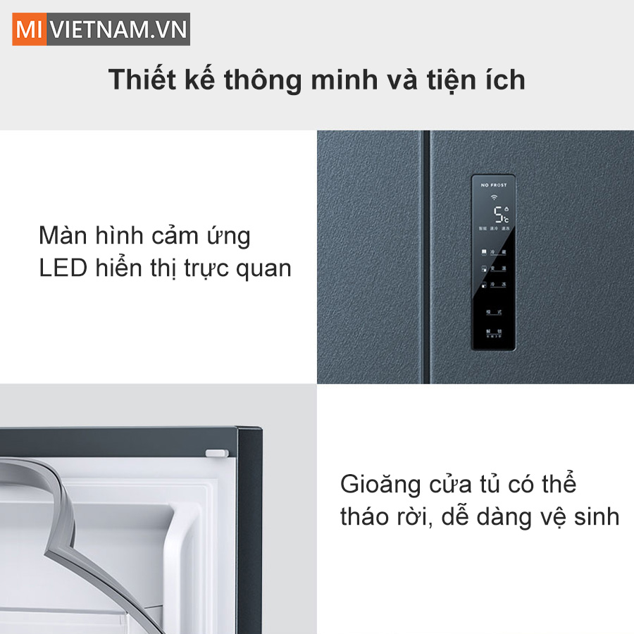 Tủ lạnh Xiaomi Mijia 606L 4 cánh - Cấp đông nhanh, tiết kiệm điện 16 Thiết kế thông minh và tiện ích