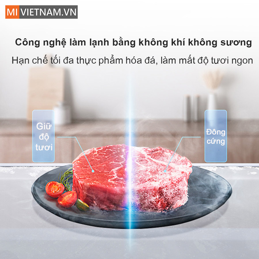 Tủ lạnh Xiaomi Mijia 430L 4 cánh - Có ngăn đông mềm, kháng khuẩn 9 làm mát bằng không khí