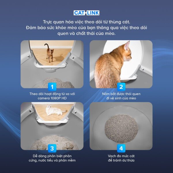 Máy vệ sinh cho mèo tự động CATLINK Pro X Luxury
