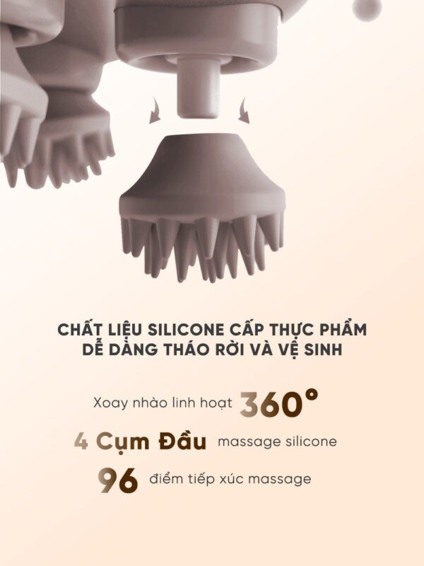 Máy Massage Đầu Breo Scalp Mini – Xoa Bóp Đa Điểm Kích Thích Mọc Tóc – Tăng Lưu Thông Máu