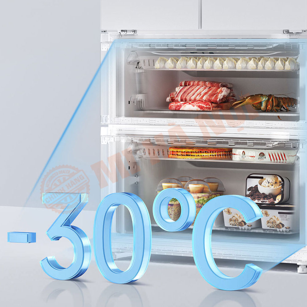 Đông lạnh sâu -30°C: Giữ tươi ngon vượt trội
