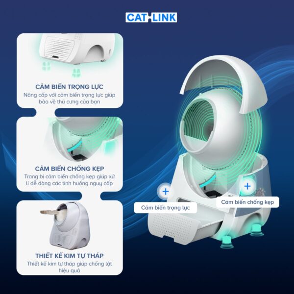 Máy vệ sinh cho mèo tự động CATLINK Young