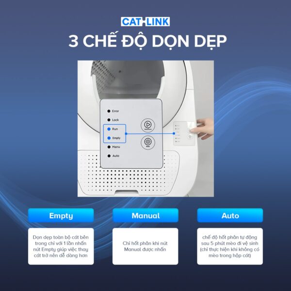 Máy vệ sinh cho mèo tự động CATLINK Young