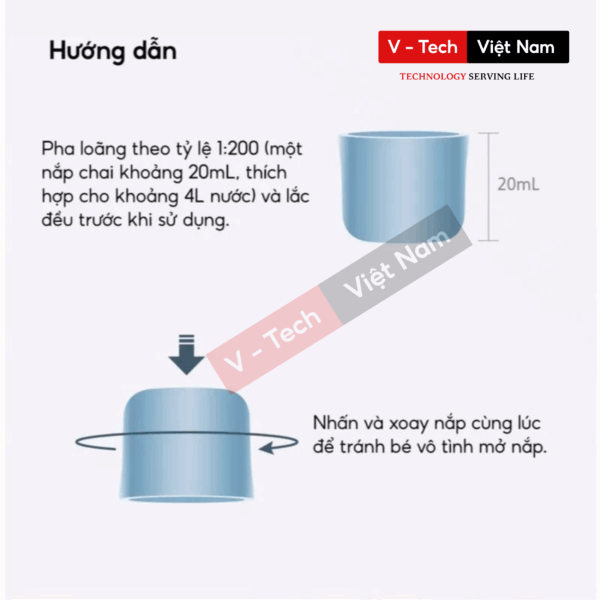 Nước lau sàn chuyên dụng Roborock – Chai 1L