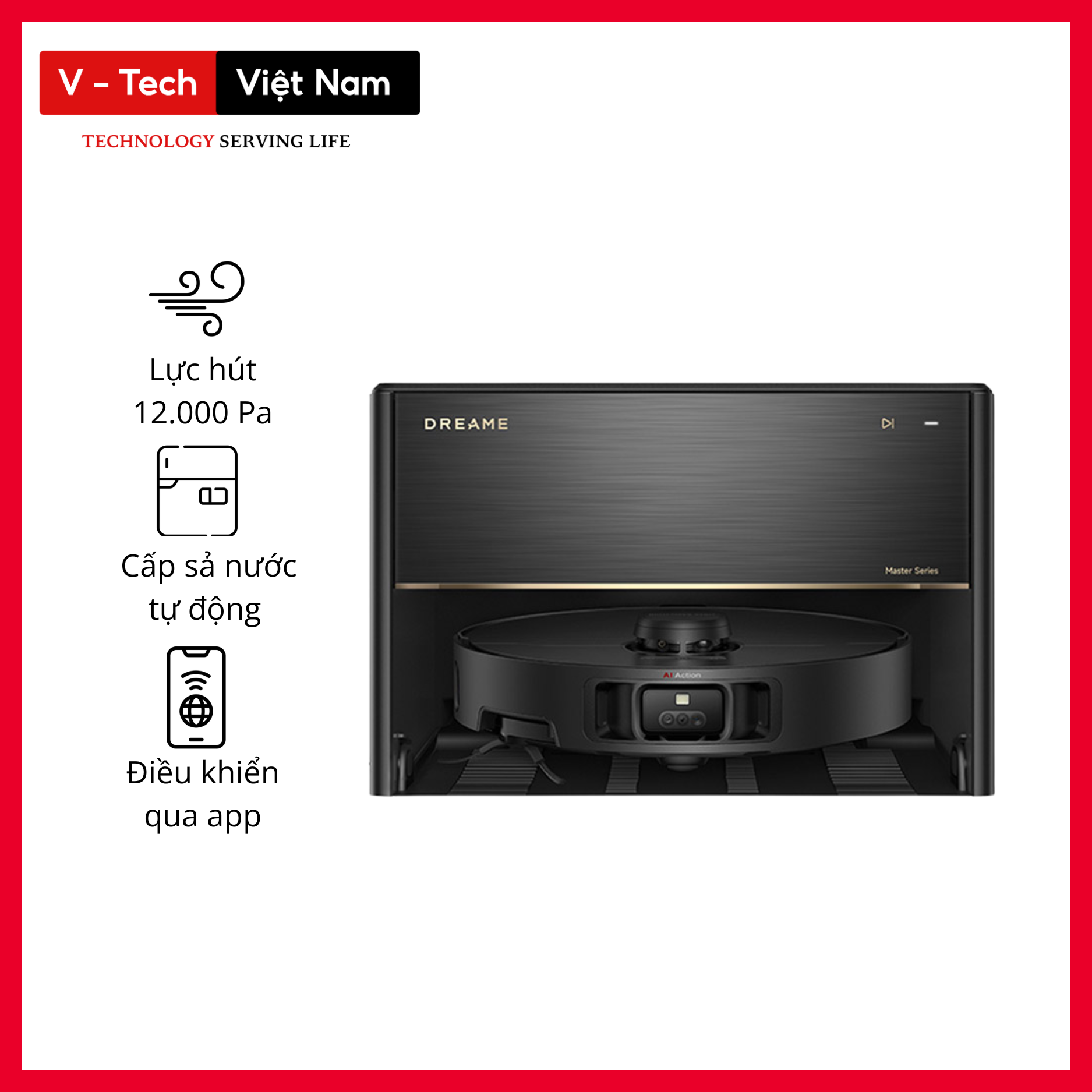 Robot hút bụi lau nhà Dreame X40 Master – Hàng Chính Hãng