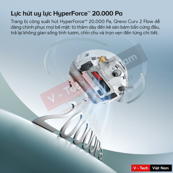 Robot Hút Bụi Lau Nhà Roborock Qrevo Curv 2 Flow