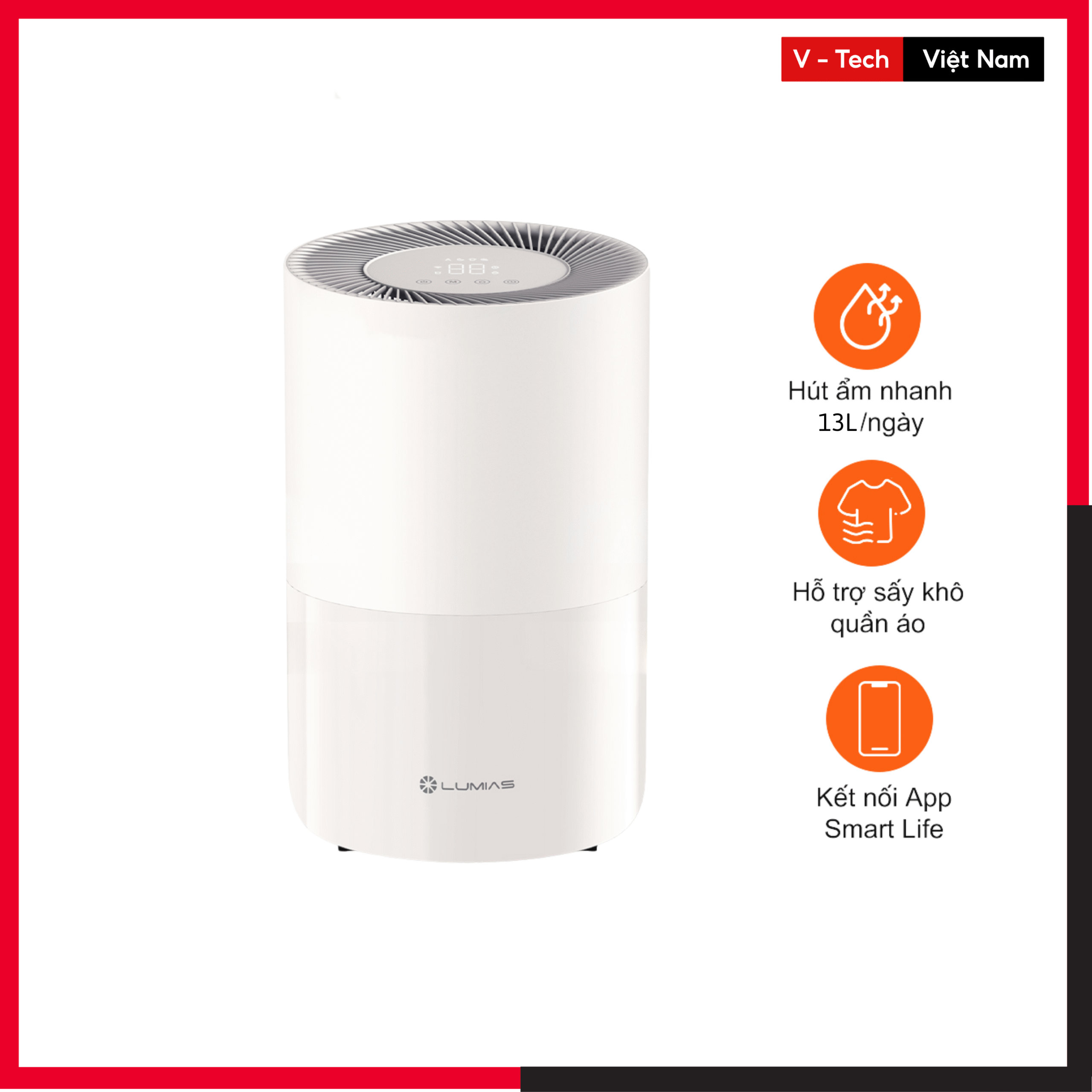 Máy hút ẩm Lumias D3T-PLUS – Hàng Chính Hãng