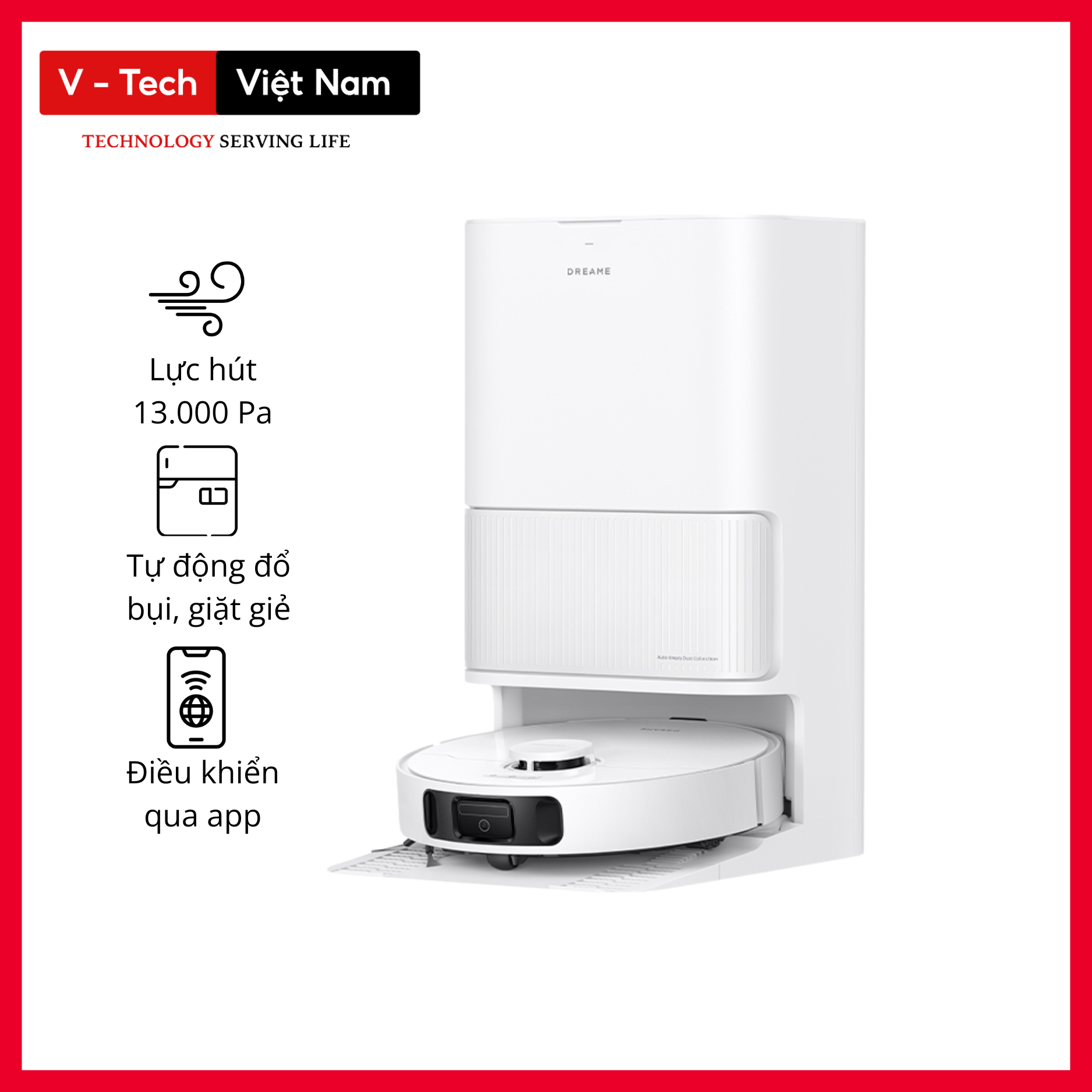 Robot hút bụi lau nhà Dreame D20 Ultra – Hàng Chính Hãng