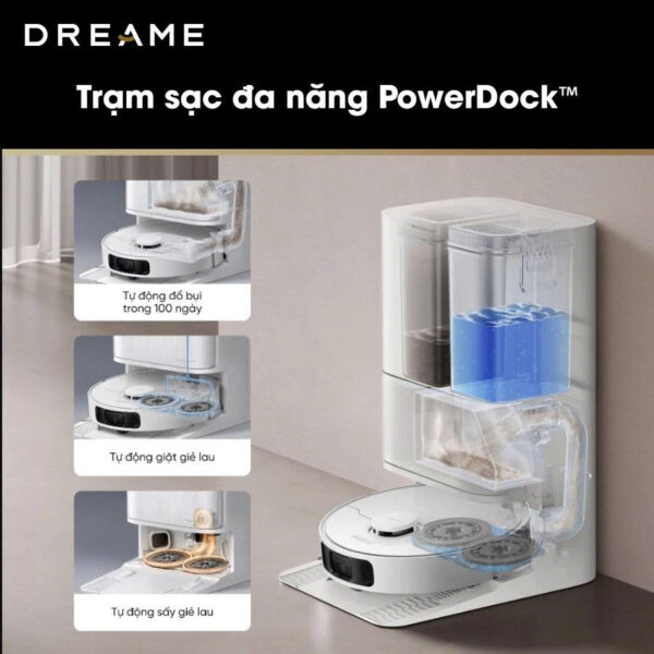 Robot hút bụi lau nhà Dreame D20 Ultra – Hàng Chính Hãng